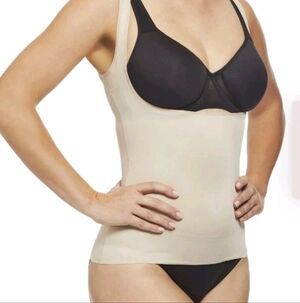 Cupid Cami Tank Open Bust Targeted Firm Shaper Nude Shape My Day Size Medium NWT